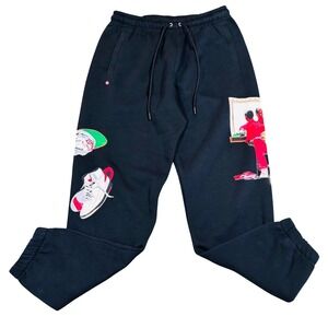 NWT Air Jordan Artist Series Sweatpants Black Men's Size XXL DV1601-010